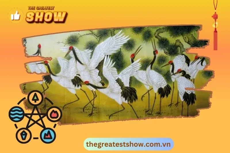 Ý nghĩa của chim hạc trong phong thuỷ