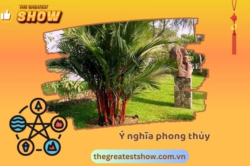 Ý nghĩa phong thủy của cây cau đỏ